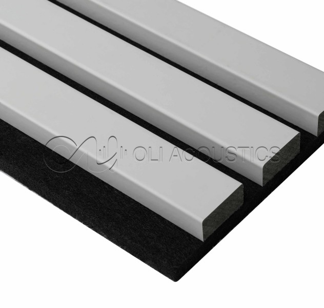 27-13 Light Grey Acoustic Slat Wall Panel For Shopping Malls